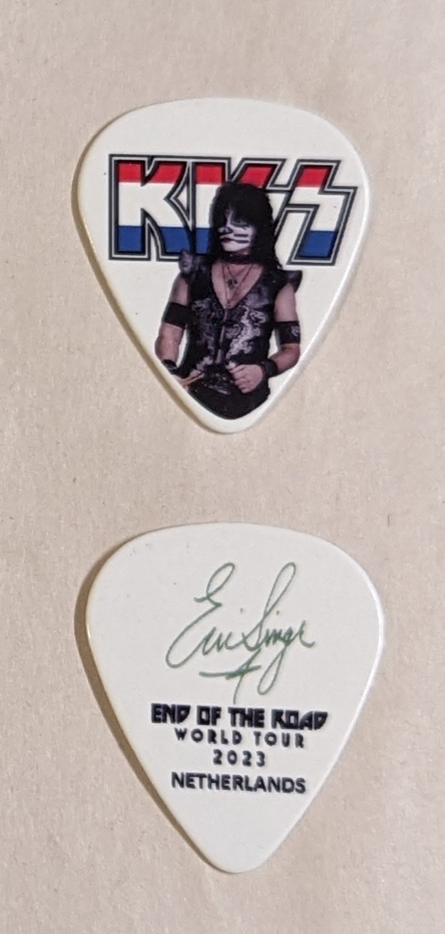 KISS 2023 End of the Road NETHERLANDS Flag Guitar Picks