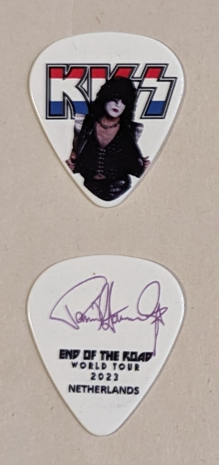 KISS 2023 End of the Road NETHERLANDS Flag Guitar Picks