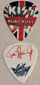 KISS NEWCASTLE ENGLAND 2/5/2010 Sonic Boom Over Europe City Guitar Picks
