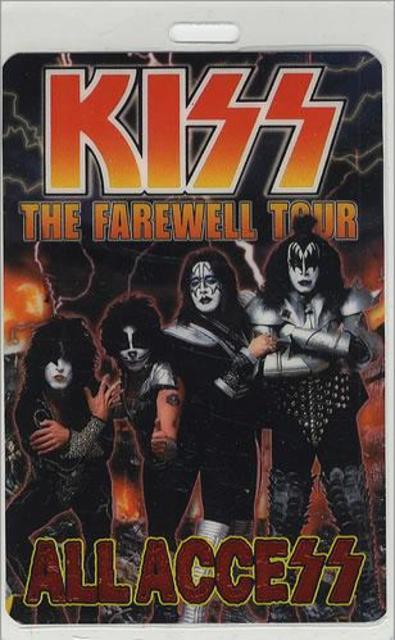 KISS Ace Frehley Farewell Tour 2000 Quebec City 9-20 Purple Guitar Pick