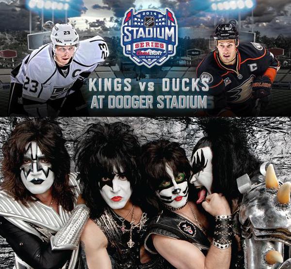KISS 2014 Dodger Stadium Appearance NHL Logo Guitar Picks