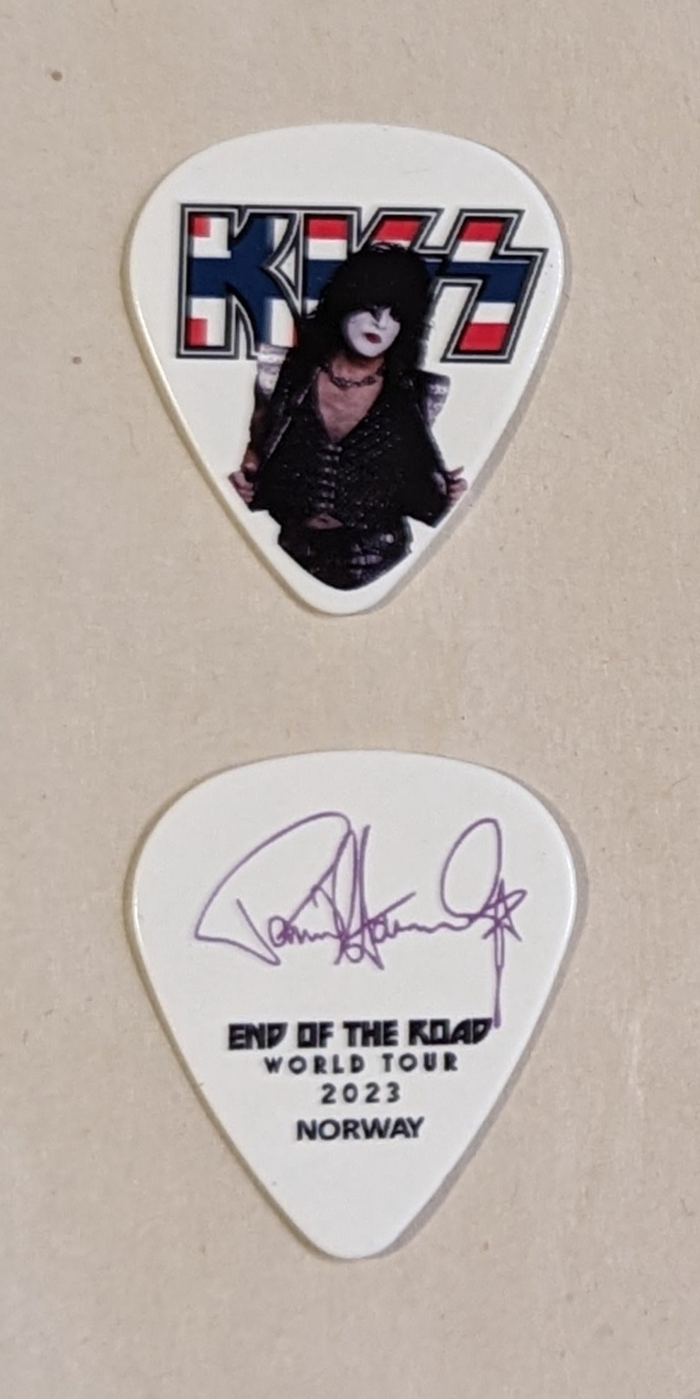 KISS 2023 End of the Road NORWAY Flag Guitar Picks