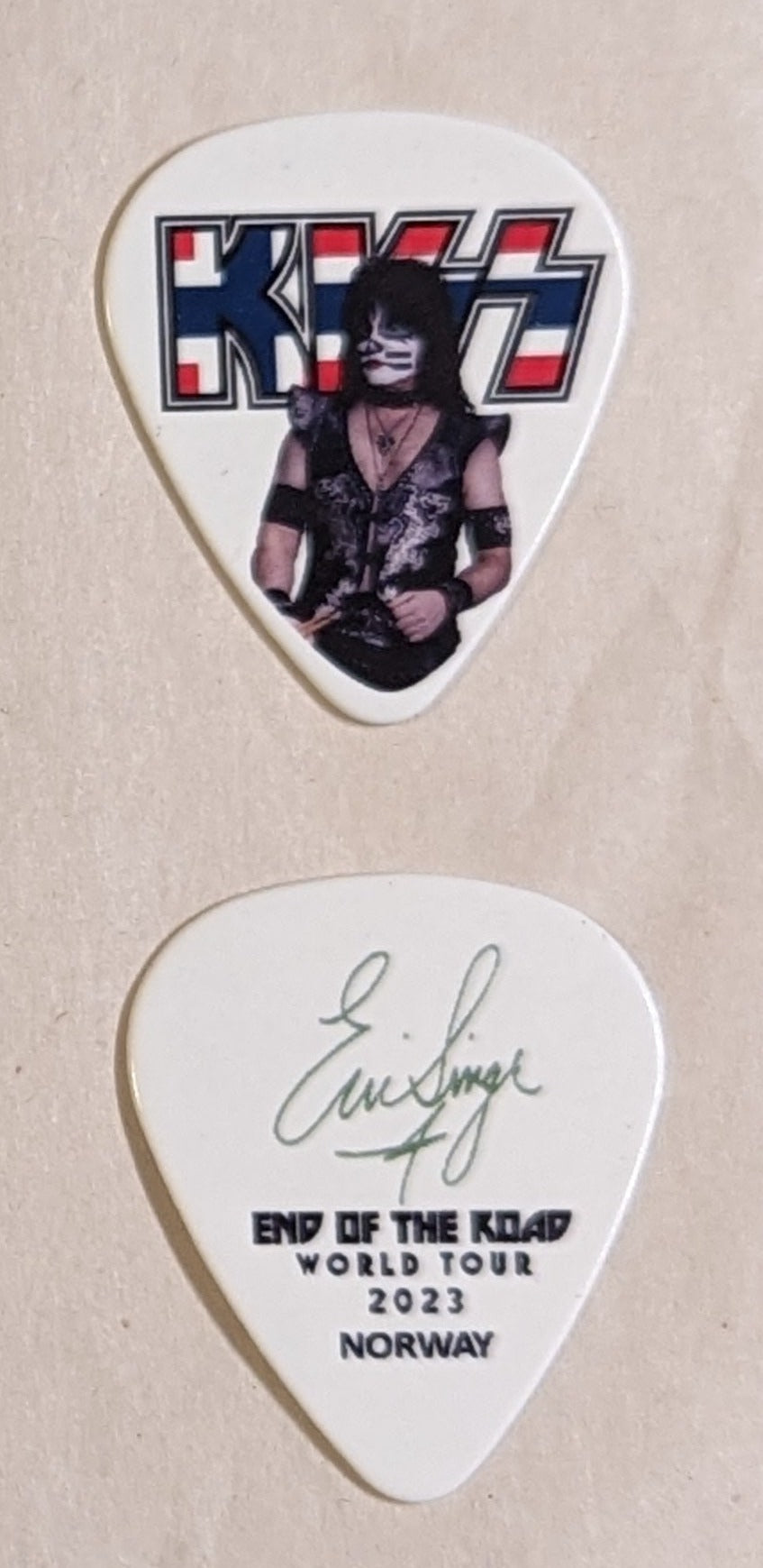 KISS 2023 End of the Road NORWAY Flag Guitar Picks