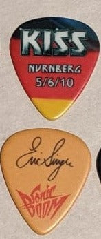 KISS NURNBERG GERMANY 5/6/2010 Sonic Boom Over Europe City Guitar Picks