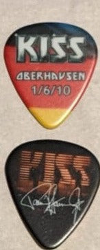 KISS OBERHAUSEN GERMANY 1/6/2010 Sonic Boom Over Europe City Guitar Picks