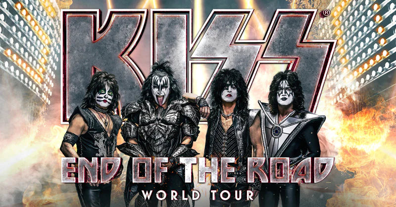 KISS 2023 End of the Road Tour SET OF 12 GOLD LOGO COLORED SIGNATURES Guitar Picks