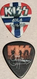 KISS OSLO NORWAY 14/6/2010 Sonic Boom Over Europe City Guitar Picks