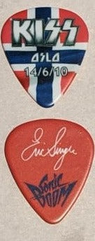KISS OSLO NORWAY 14/6/2010 Sonic Boom Over Europe City Guitar Picks