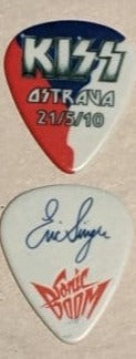 KISS OSTRAVA CZECH REPUBLIC 21/5/2010 Sonic Boom Over Europe City Guitar Picks