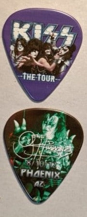 KISS 2012 The Tour PHOENIX 8-10-12 City Guitar Picks