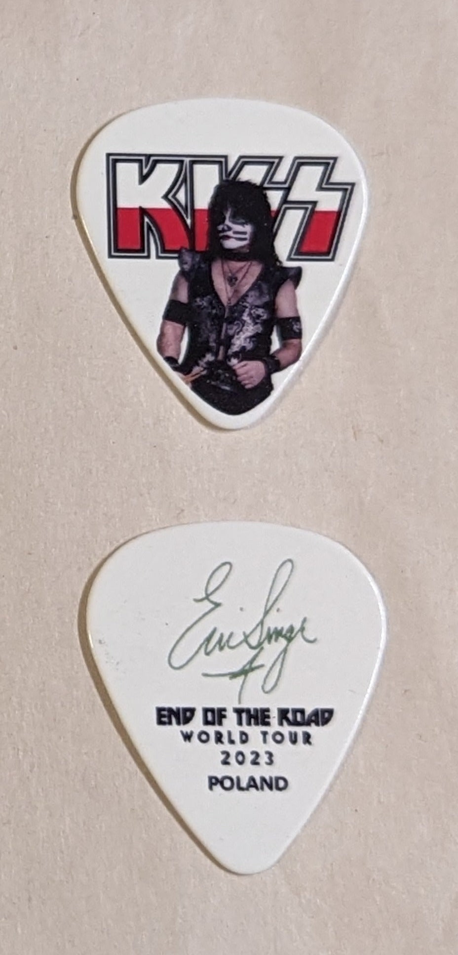 KISS 2023 End of the Road POLAND Flag Guitar Picks