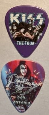 KISS 2012 The Tour SAN ANTONIO 8-5-12 City Guitar Picks