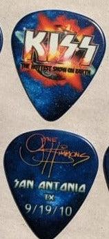 KISS 2010 HSOE SAN ANTONIO 9-19-10 City Guitar Picks