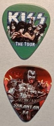 KISS 2012 The Tour SCRANTON 9-18-12 City Guitar Picks