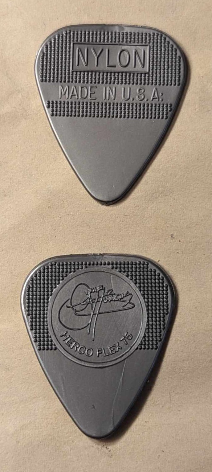Gene Simmons Herco Silver Guitar Pick SemiColon Variant