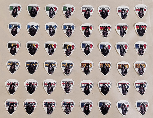 KISS 2023 End of the Road COMPLETE SET OF 48 EUROPE Flag Guitar Picks