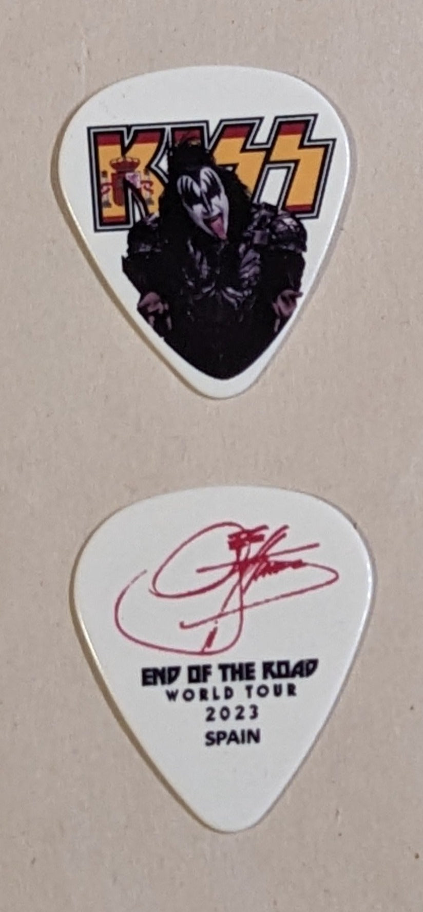KISS 2023 End of the Road SPAIN Flag Guitar Picks