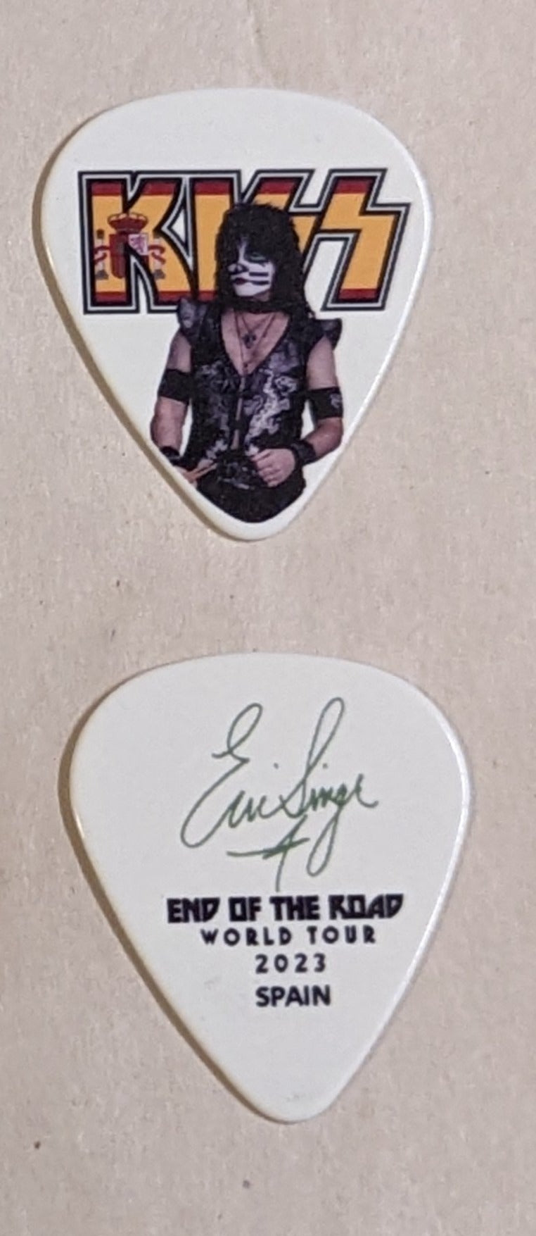 KISS 2023 End of the Road SPAIN Flag Guitar Picks