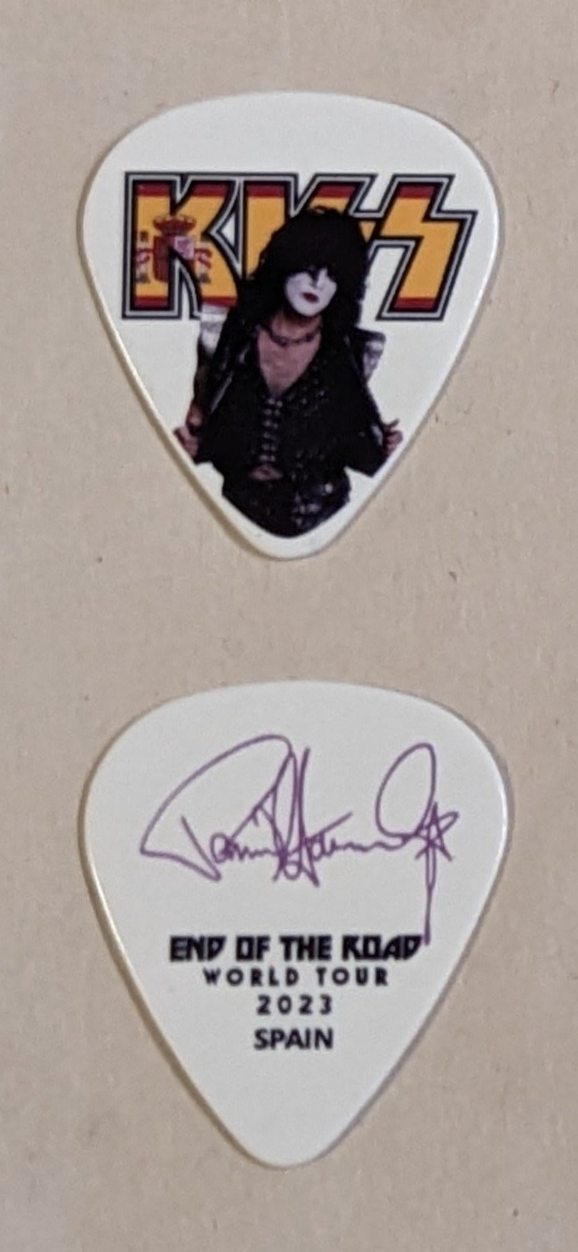 KISS 2023 End of the Road SPAIN Flag Guitar Picks