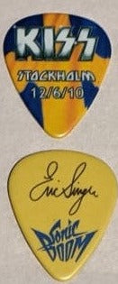 KISS STOCKHOLM SWEDEN 12/6/2010 Sonic Boom Over Europe City Guitar Picks