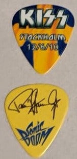KISS STOCKHOLM SWEDEN 12/6/2010 Sonic Boom Over Europe City Guitar Picks