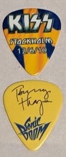KISS STOCKHOLM SWEDEN 12/6/2010 Sonic Boom Over Europe City Guitar Picks