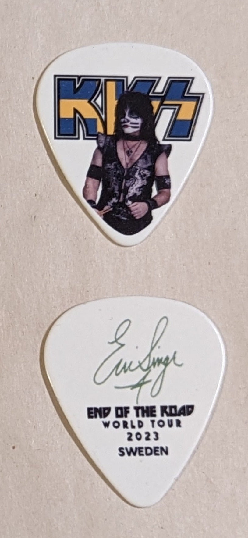KISS 2023 End of the Road SWEDEN Flag Guitar Picks