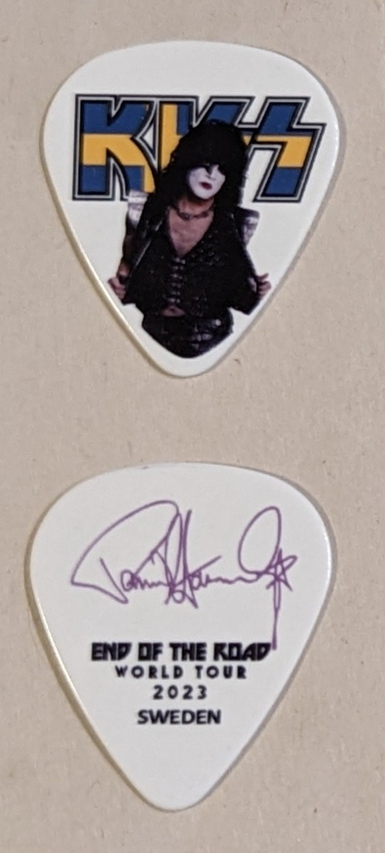 KISS 2023 End of the Road SWEDEN Flag Guitar Picks