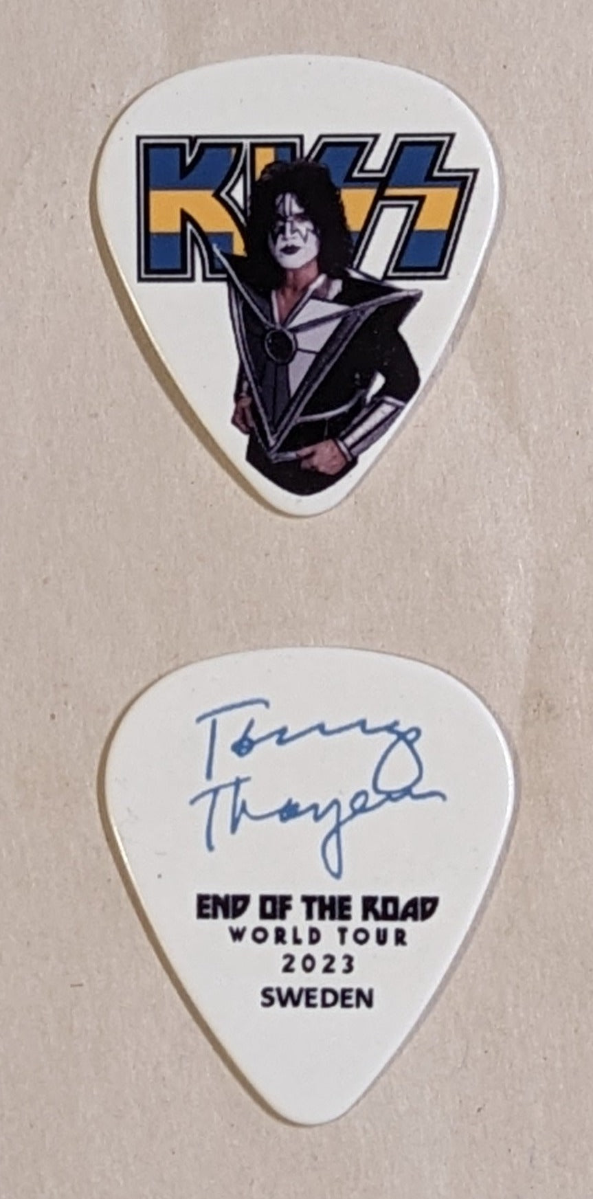KISS 2023 End of the Road SWEDEN Flag Guitar Picks