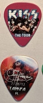 KISS 2012 The Tour TAMPA 7-28-12 City Guitar Picks