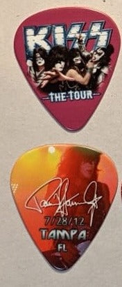 KISS 2012 The Tour TAMPA 7-28-12 City Guitar Picks