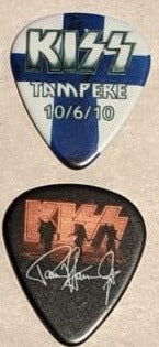 KISS TAMPERE FINLAND 10/6/2010 Sonic Boom Over Europe City Guitar Picks
