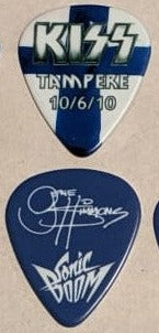 KISS TAMPERE FINLAND 10/6/2010 Sonic Boom Over Europe City Guitar Picks