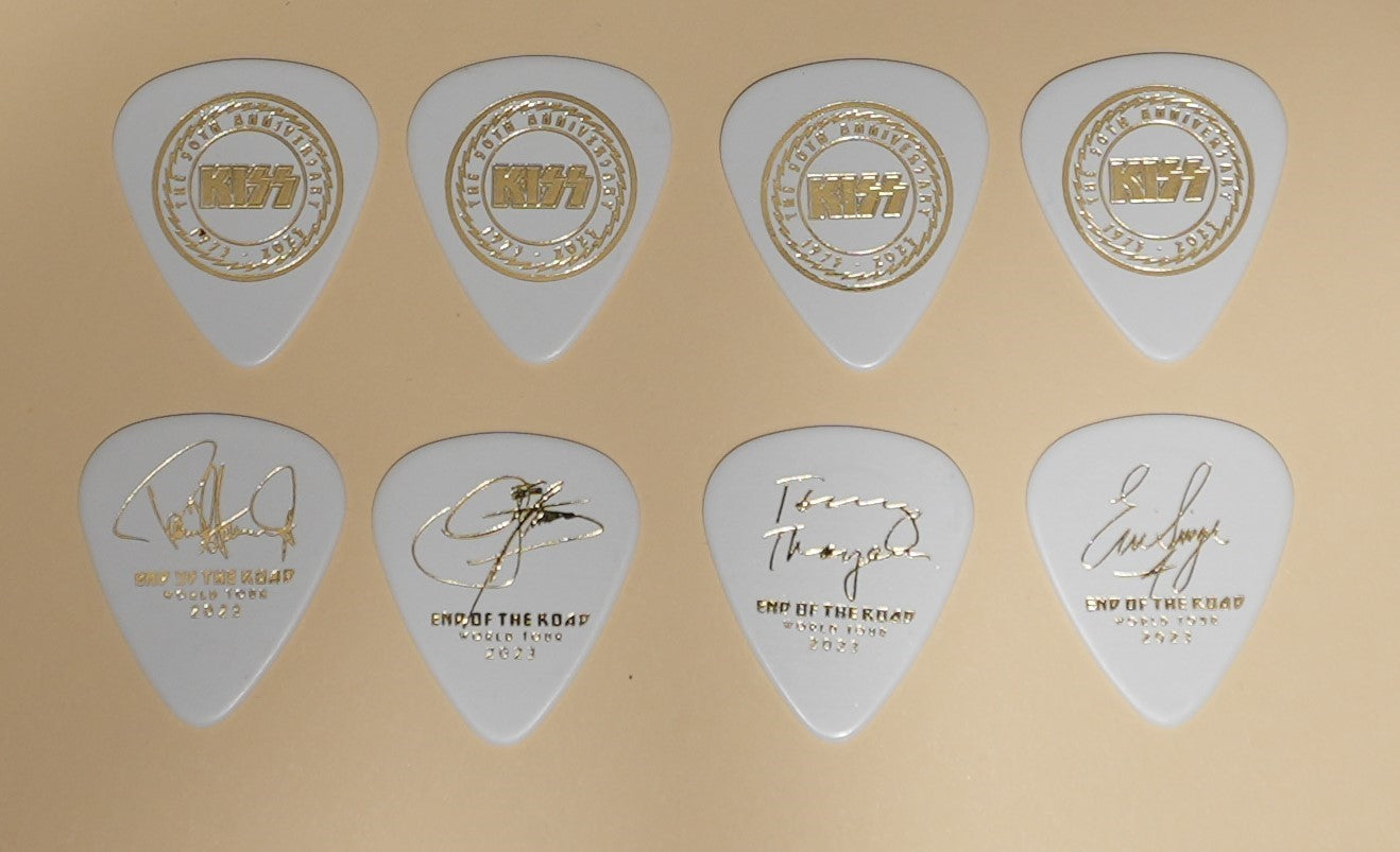 KISS 2023 MADISON SQUARE GARDEN  Final Shows Complete Set of 40 Guitar Picks