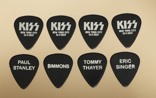 KISS 2023 MADISON SQUARE GARDEN  Final Shows Complete Set of 40 Guitar Picks
