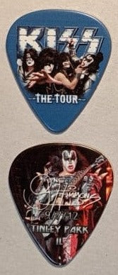 KISS 2012 The Tour TINLEY PARK 9-7-12 City Guitar Picks