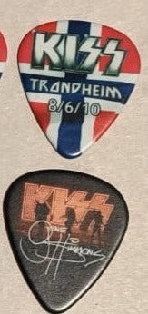 KISS TRONDHEIM NORWAY 8/6/2010 Sonic Boom Over Europe City Guitar Picks