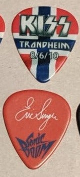 KISS TRONDHEIM NORWAY 8/6/2010 Sonic Boom Over Europe City Guitar Picks