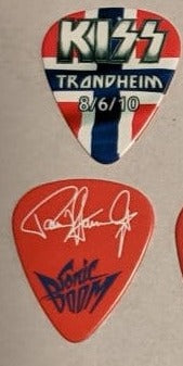 KISS TRONDHEIM NORWAY 8/6/2010 Sonic Boom Over Europe City Guitar Picks