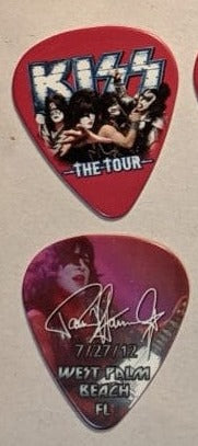 KISS 2012 The Tour WEST PALM BEACH 7-27-12 City Guitar Picks