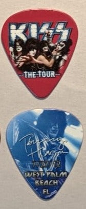 KISS 2012 The Tour WEST PALM BEACH 7-27-12 City Guitar Picks