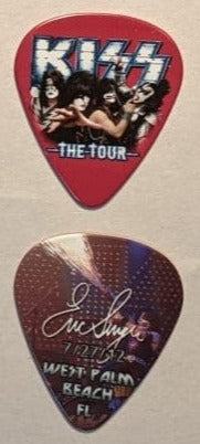 KISS 2012 The Tour WEST PALM BEACH 7-27-12 City Guitar Picks