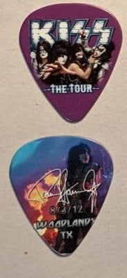 KISS 2012 The Tour WOODLANDS 8-3-12 City Guitar Picks