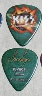 KISS 2011 HSOE 4-18-2011 KOBE JAPAN Cancelled Show Guitar Picks