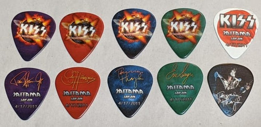 KISS 2011 HSOE 4-17-2011 SAITAMA JAPAN Cancelled Show Guitar Picks