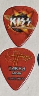 KISS 2011 HSOE 4-20-2011 TOKYO JAPAN Night 1 Cancelled Show Guitar Picks