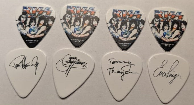 KISS 2017 KISSWORLD World Tour UK Guitar Picks