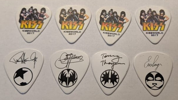 KISS 2017 KISSWORLD Tour Complete set of 60 Guitar Picks