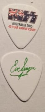 KISS 2015 40th Anniversary Tour AUSTRALIA Logo guitar Picks