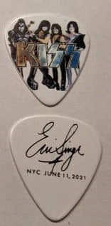 KISS NYC 6-11-2021 Tribeca/Battery Park Group Photo Guitar Picks